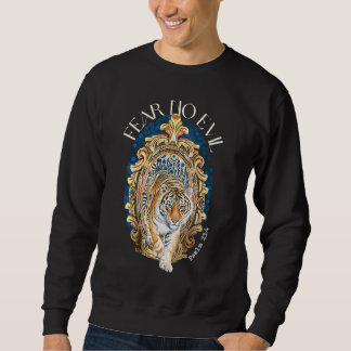 Sudadera Fear No Evil Christian Tiger Bible Verses Psalm 23