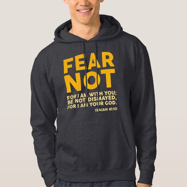 Sudadera Fear not, for I am with you (Anverso)