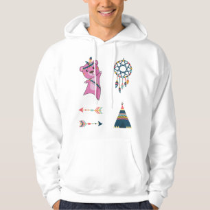Sudadera Feather Teddy Pashing Rosa Oso Indio