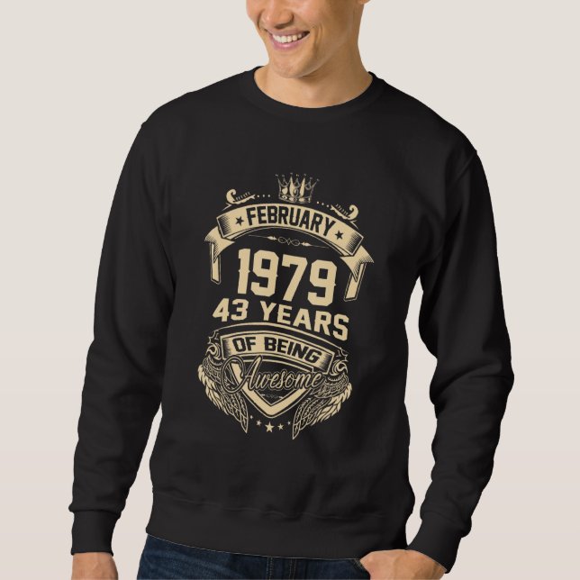 Sudadera Febrero De 1979 43 Años De Asombro (Anverso)