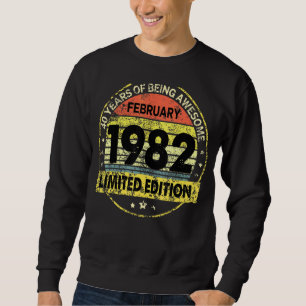Sudadera Febrero de 1982 40º cumpleaños 40 años