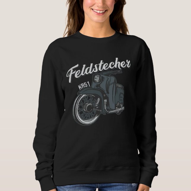 Sudadera Feldstecher Schwalbe KR51 Simson Moped Cultured He (Anverso)