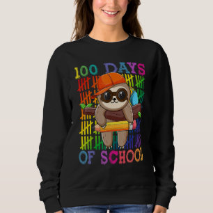 Sudadera Felices 100 días de colegio, eslogan feliz 100º D