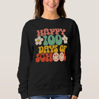 Sudadera Felices 100 Días De Escuela 100 Días Más Inteligen