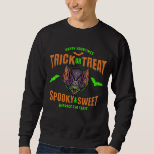 Sudadera Felices Aparecidos   Truco o trato Murciélagos de 
