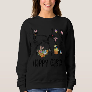Sudadera Felices esqueletos de Pascua bailando Gótico de cr