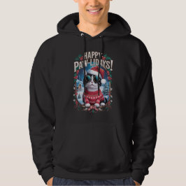 Sudadera Felices fiestas navideñas en Tuxedo