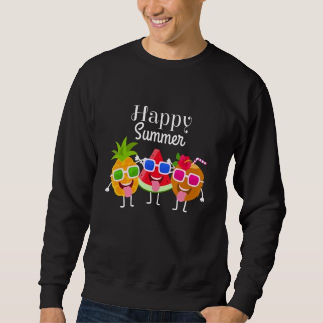 Sudadera Felices frutas de verano de sabor dulce - sandía d (Anverso)