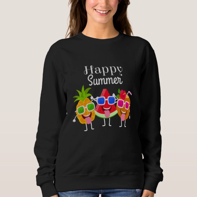 Sudadera Felices frutas de verano de sabor dulce - sandía d (Anverso)
