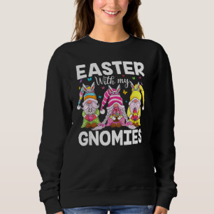 Sudadera Felices gnomos de Pascua con orejas conejitas Huev
