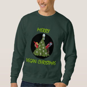 Sudadera Felices Navidad del vegano