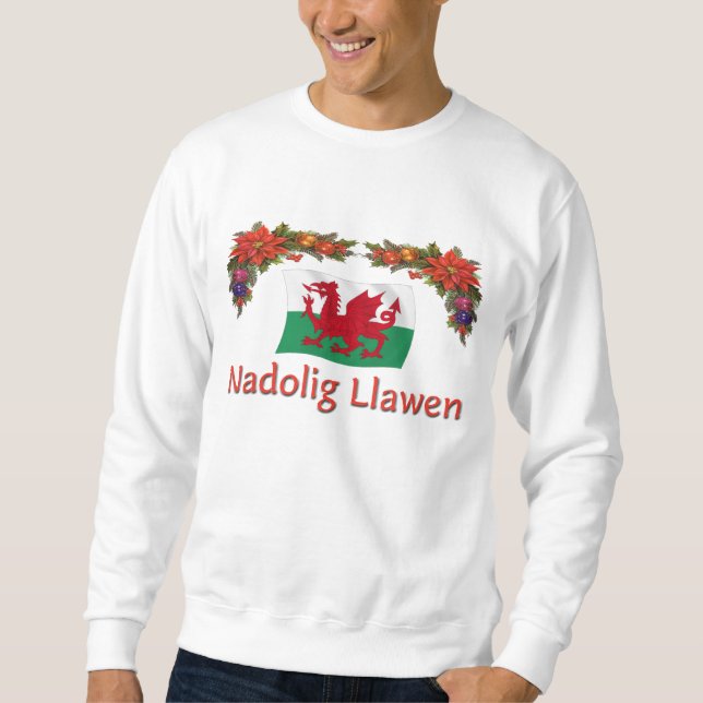 Sudadera Felices Navidad Galés (Anverso)