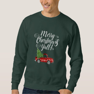 Sudadera Felices Navidad usted verde rojo del camión del