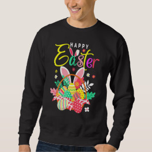 Sudadera Felices Orejas de Conejo de Huevos de Pascua