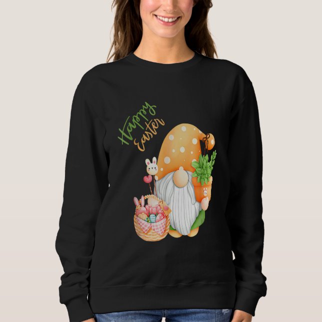Sudadera Felices Pascuas Bunny Gnome Easter Eggs 4 (Anverso)