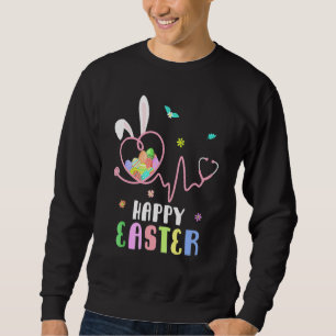Sudadera Felices Pascuas de Huevos Rabbit Enfermeras Coneji
