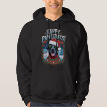 Felices Pawlidays Black Labrador Dog Navidades Fun