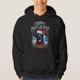 Sudadera Felices Pawlidays Black Labrador Dog Navidades Fun