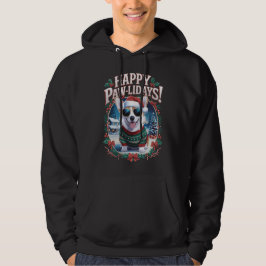 Sudadera Felices Pawlidays Corgi Merry Christmas Holiday Fu
