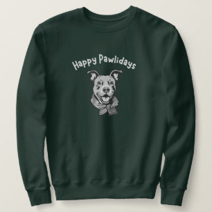 Sudadera Felices Pawlidays (Feliz Oído Perky de Manzana)