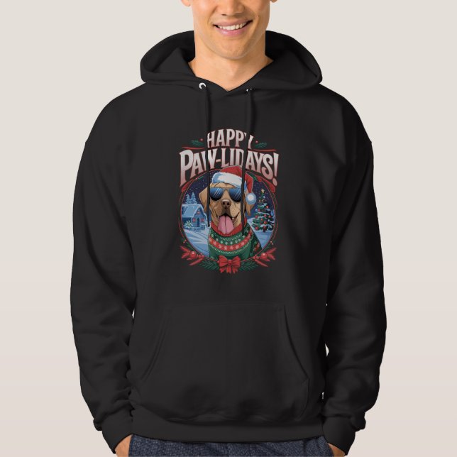 Sudadera Felices Pawlidays Labrador Feliz Navidad (Anverso)