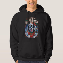 Sudadera Felices Pawlidays Pomsky Feliz Navidad