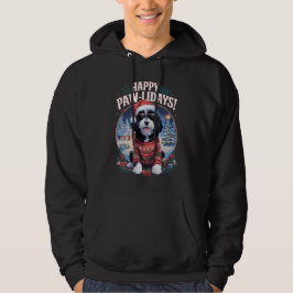 Sudadera Felices Pawlidays Sheepadoodle Merry Christmas Fun