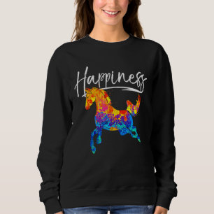 Sudadera Felicidad a los caballos por las mujeres Chicas de