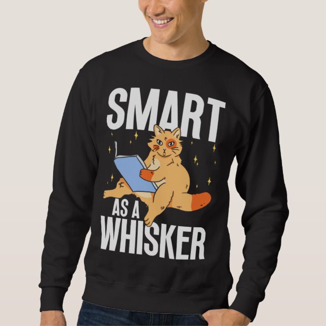 Sudadera Feline Cat  Smart as a Whisker (Anverso)