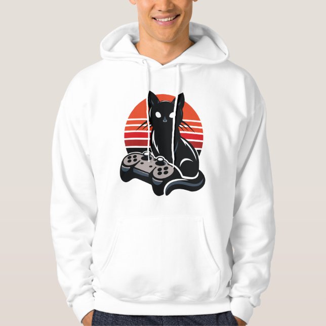 Sudadera Feline Gamer: Las crónicas del controlador de Paws (Anverso)