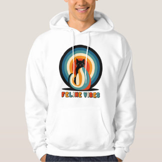 Sudadera Feline Vibes Retro Cat Design