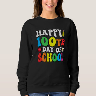 Sudadera Feliz 100.º Día del Maestro Estudiante 100 Días