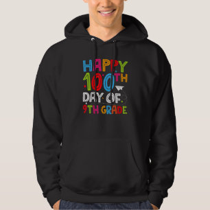 Sudadera Feliz 100° Día de Chicas de niños de noveno grado