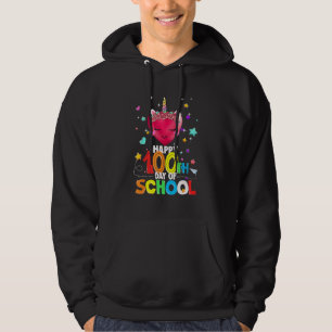 Sudadera Feliz 100° Día de Educación de Unicornio, de Coraz