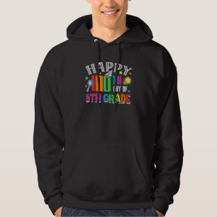 Sudadera Feliz 100° Día de la Escuela 5° Grado Equipo de Ma