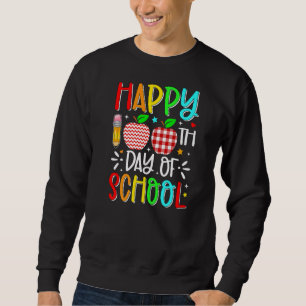 Sudadera Feliz 100° Día de la Escuela Maestra Apple Buffal 