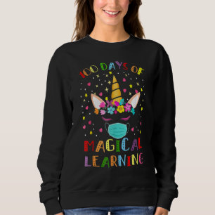 Sudadera Feliz 100 Días De Aprendizaje Magico Escolar Unico