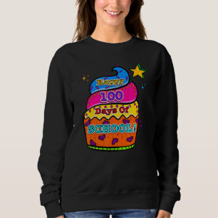 Sudadera Feliz 100 Días De Colegio Cupcake Lindo Para Niño