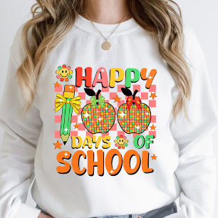 Sudadera feliz 100 días de escuela. aprecio del profesor