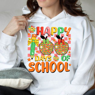Sudadera feliz 100 días de escuela. aprecio del profesor