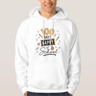 Sudadera Feliz 100 Días de Escuela Maestro de Kinder