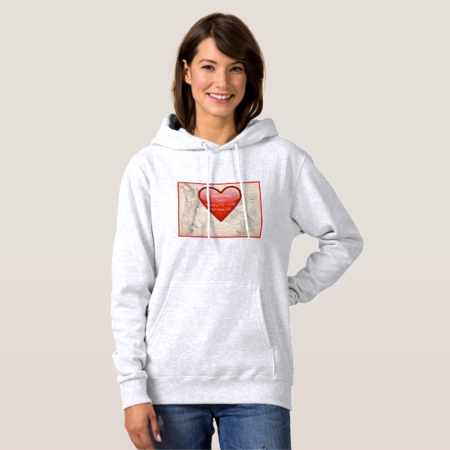 Sudadera ¡Feliz 160 cumpleaños, Oregon Heart Shirt! (Anverso completo)