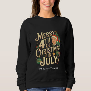 Sudadera Feliz 4º de Navidad en julio divertidos memes de B