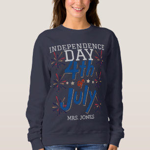 Sudadera Feliz 4 de julio Día de la Independencia de Estado