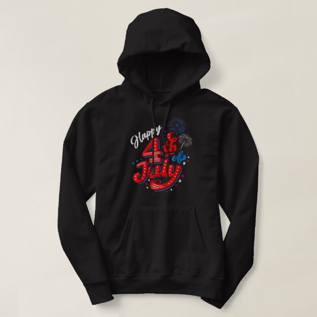Sudadera Feliz 4 De Julio Día De La Independencia De Guay P (Diseño del anverso)