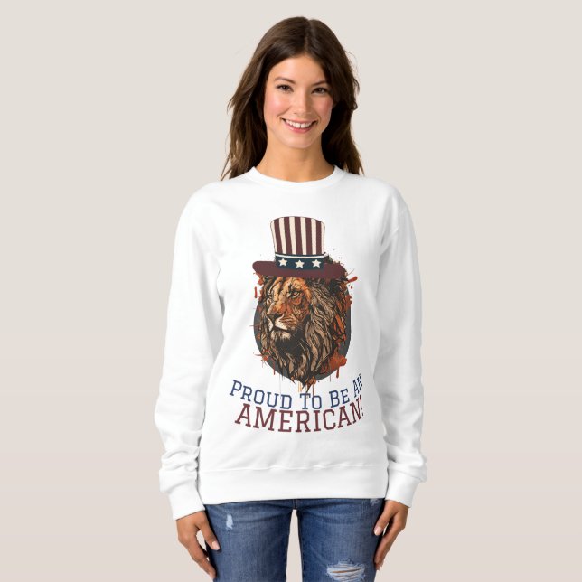 Sudadera Feliz 4 de julio, Día de la Independencia, fiesta  (Anverso completo)
