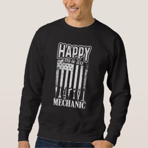 Sudadera Feliz 4 De Julio Diseño Mecánico Usain Flag Vintag