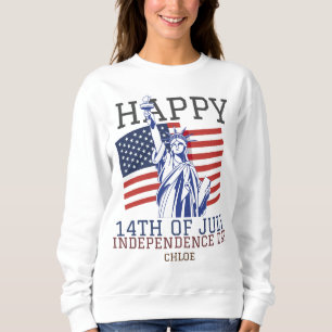 Sudadera Feliz 4 de julio, fiesta del Día de la Independenc