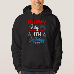 Sudadera Feliz 4 de julio y sí, es mi cuarto cumpleaños