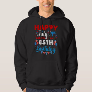 Sudadera Feliz 4 de julio y sí es mi índice de cumpleaños n
